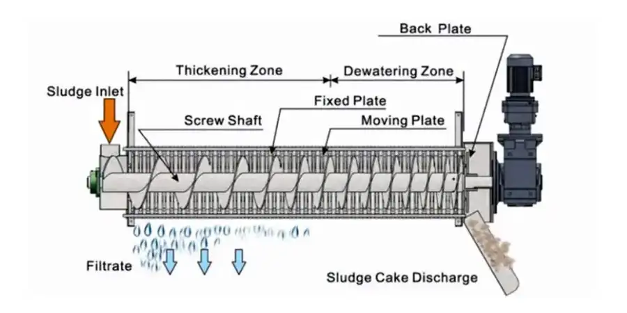 Screw Press Dewatering Equipment